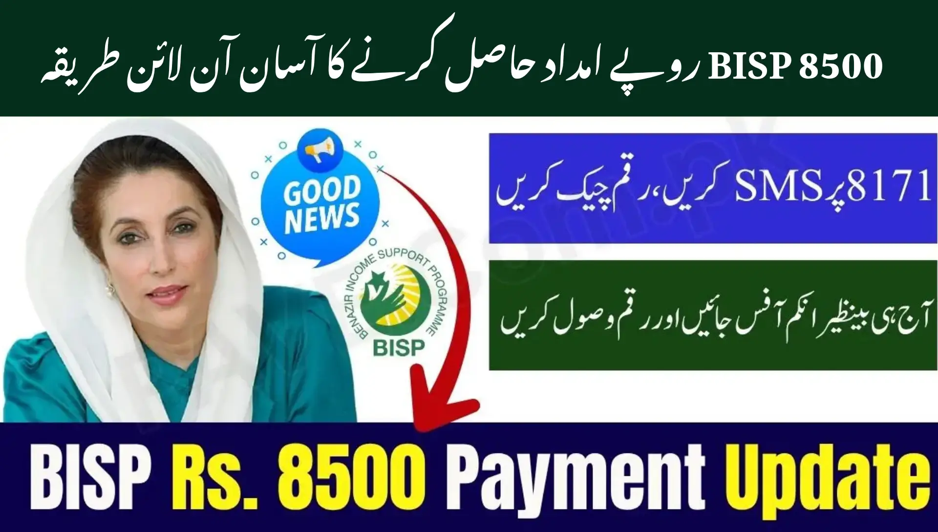 Get Rs. 8500 Through the Benazir Income Support Programme