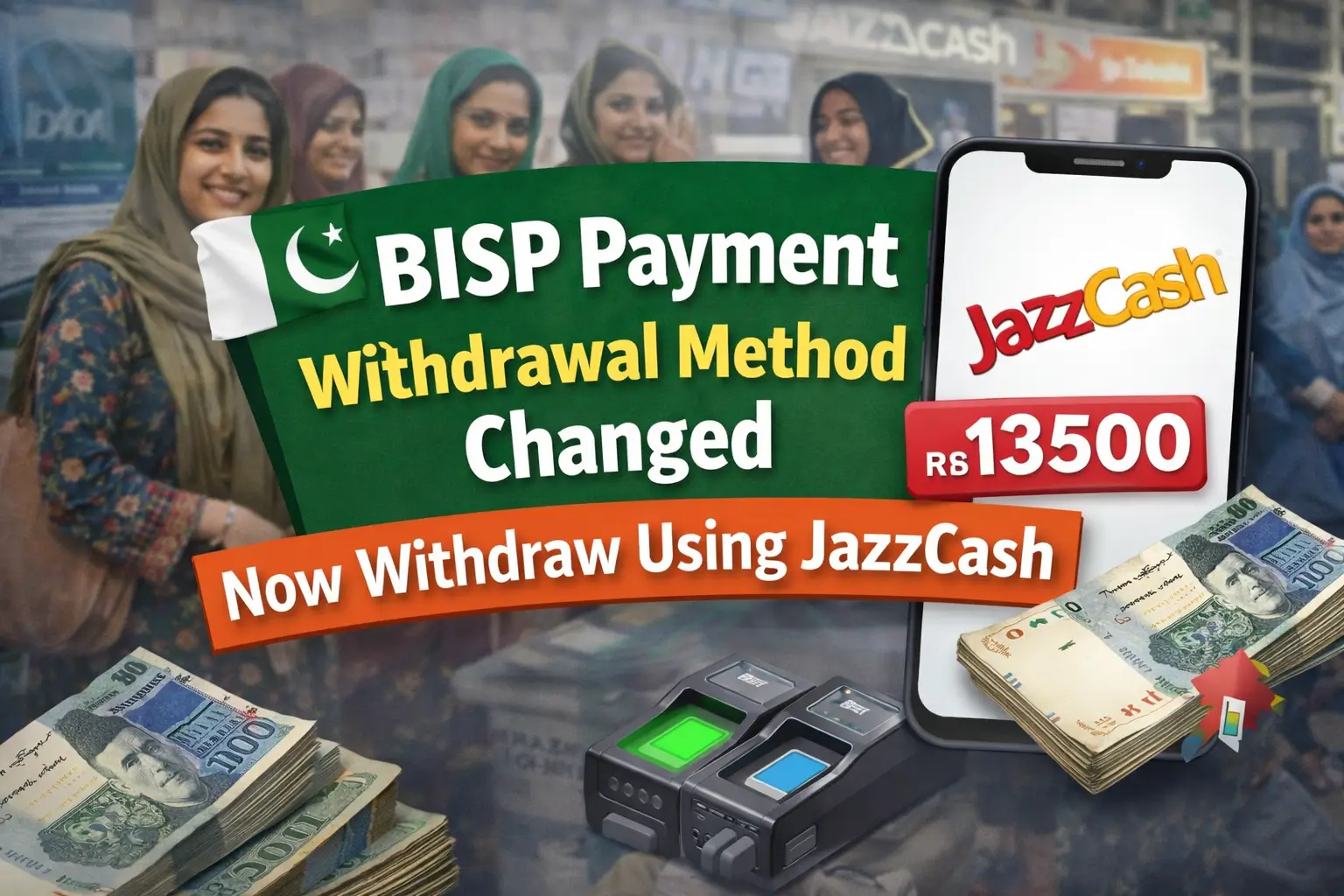 BISP Payment Withdrawal Method Changed 2026: JazzCash Guide